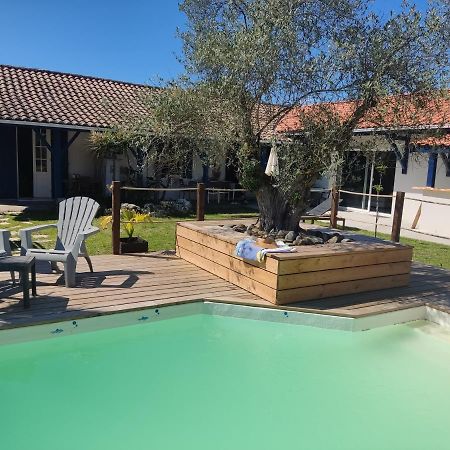 Cottage La Dune Avec Piscine Les Cigales Du Bassin A Gujan-Mestras Buitenkant foto